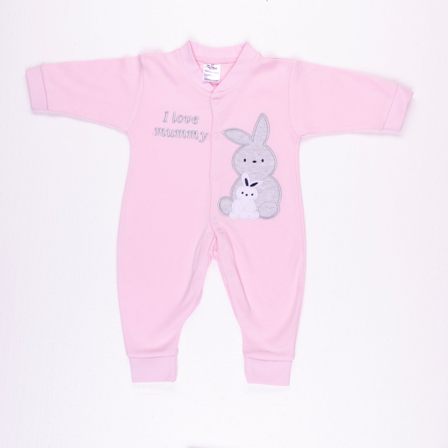 Rabbit And Its Baby Interlock Salopette - 2