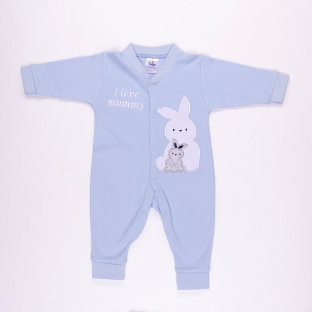 Rabbit And Its Baby Interlock Salopette - 2