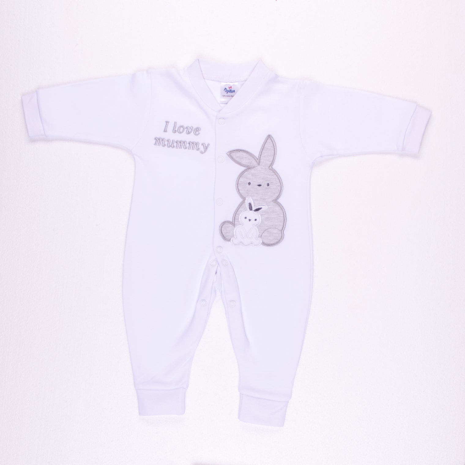 Rabbit And Its Baby Interlock Salopette - 2