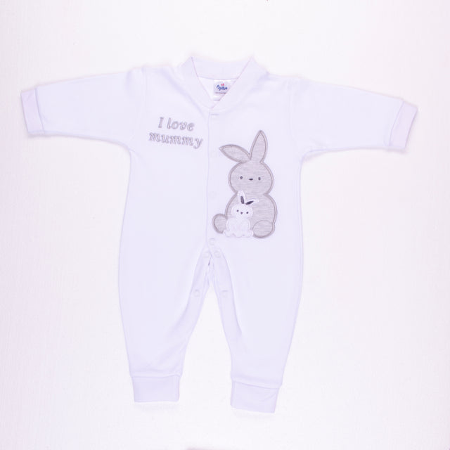 Rabbit And Its Baby Interlock Salopette - 2