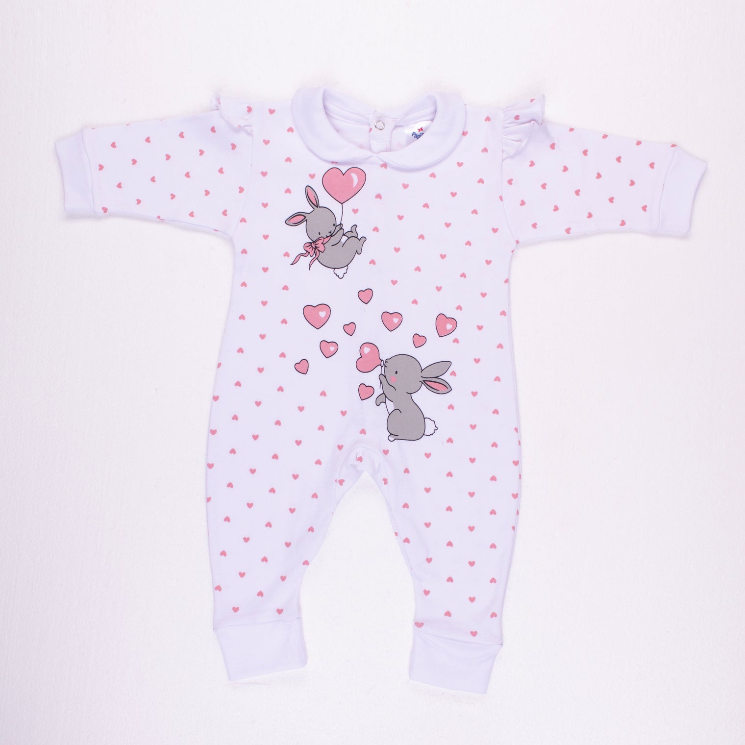 Rabbit And Hearts Interlock Salopette