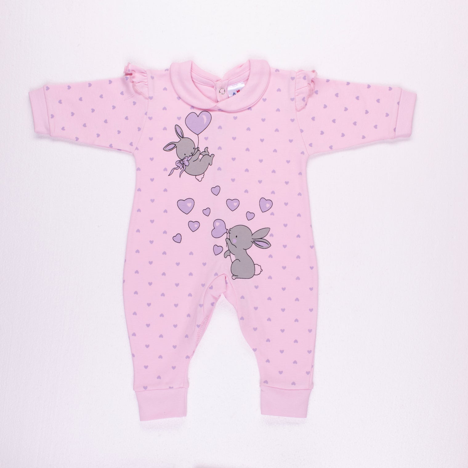 Rabbit And Hearts Interlock Salopette