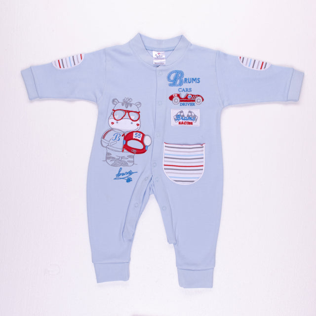 Striped Interlock Salopette