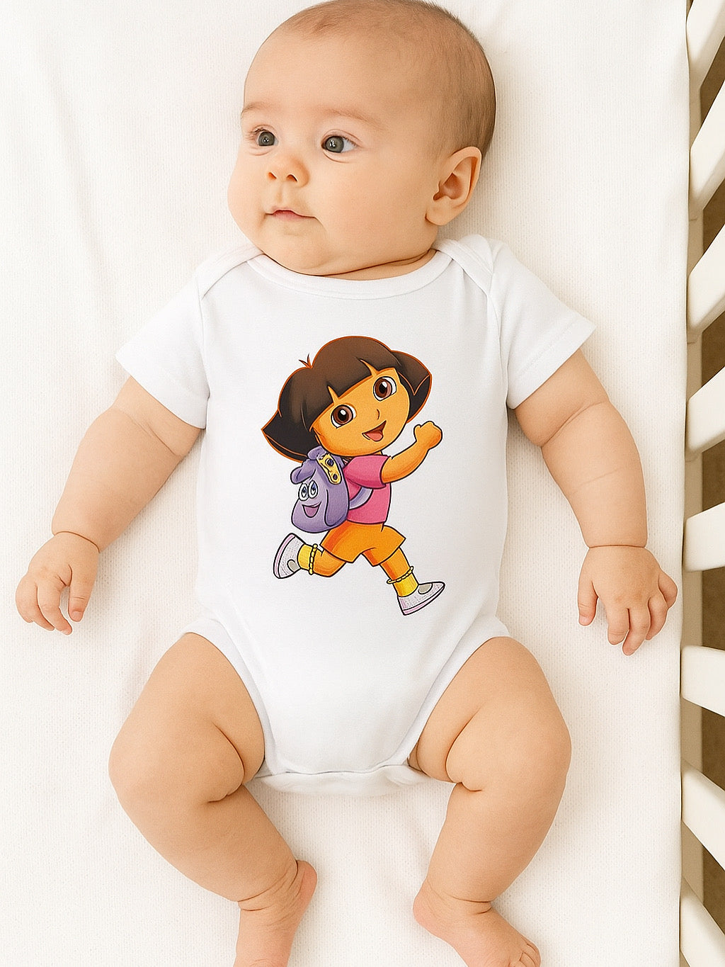 Short-Sleeve Salopette With Colorful Badge