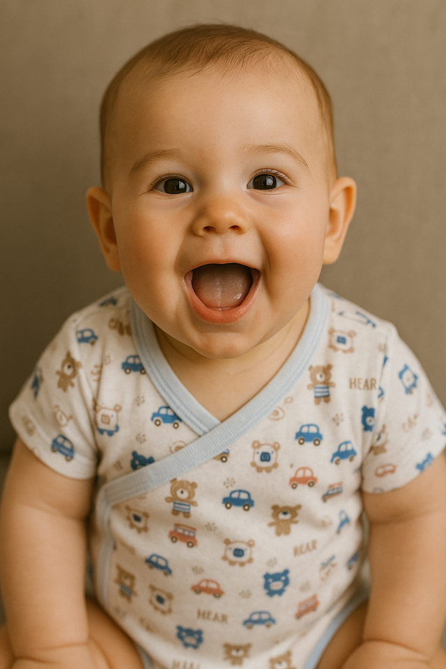 Short-Sleeve Buttoned Salopette