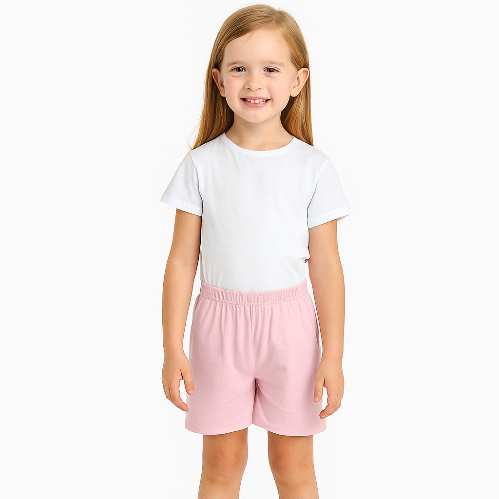 Girls' Long Lycra Shorts In Colors
