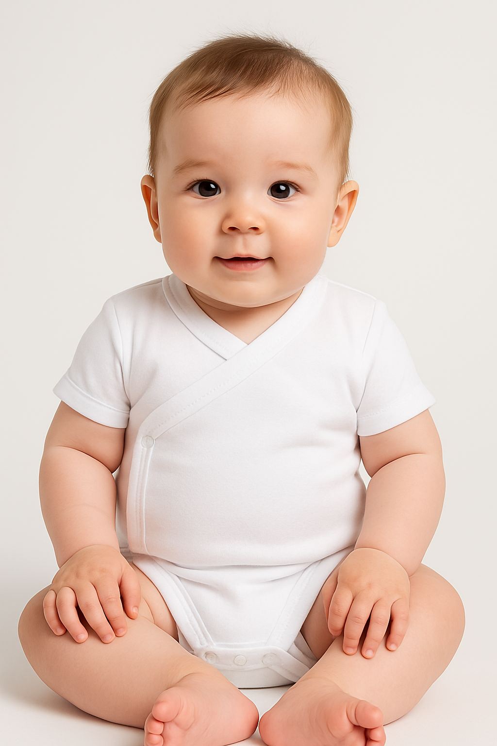 Short-Sleeve Plain Salopette