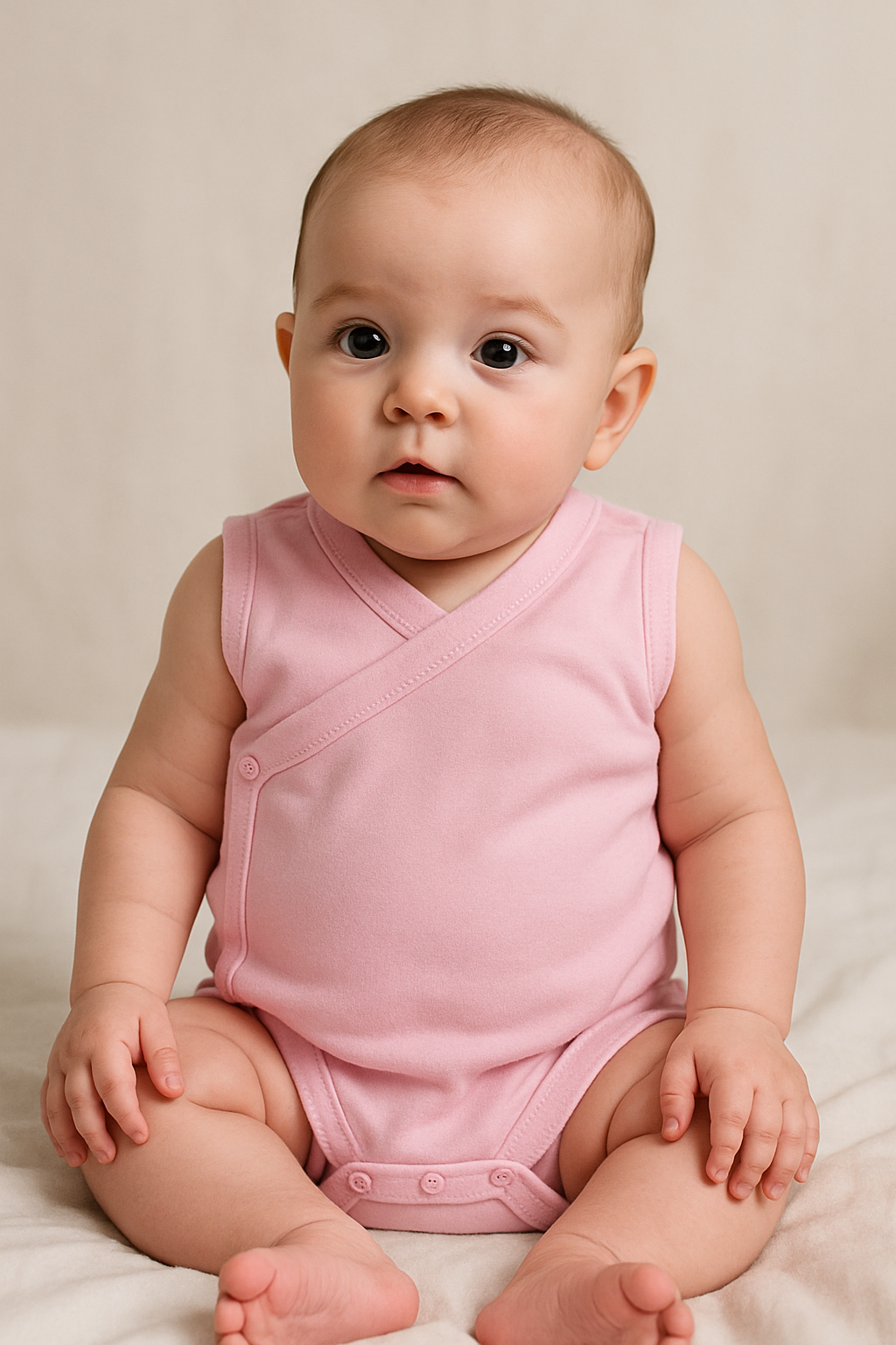 Buttoned Sleeveless Salopette