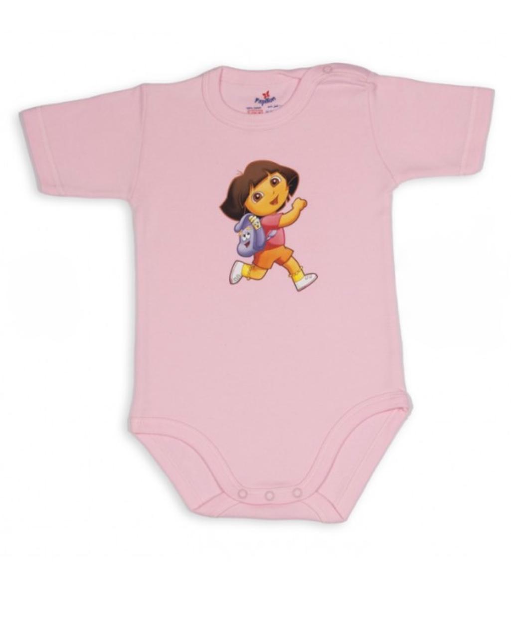 Short-Sleeve Salopette With Colorful Badge