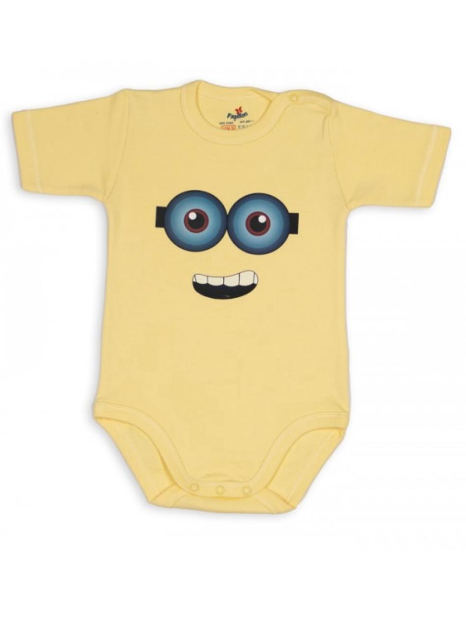 Short-Sleeve Salopette With Colorful Badge