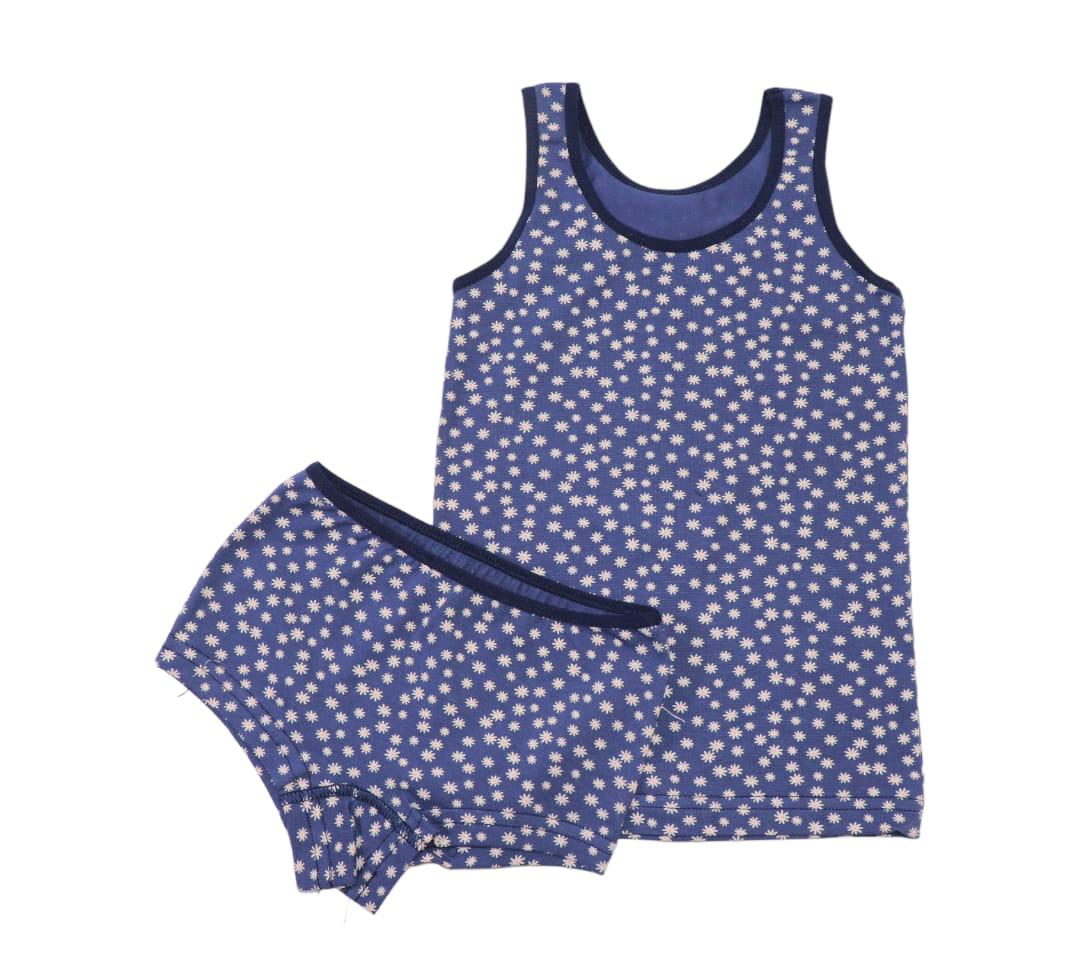 Girls' Lycra Printed Strap Set