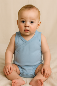 buttoned sleeveless salopette