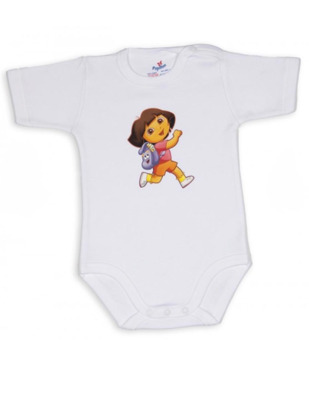 Short-Sleeve Salopette With Colorful Badge