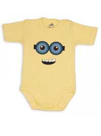 Short-Sleeve Salopette With Colorful Badge