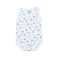 Sleeveless Printed Salopette