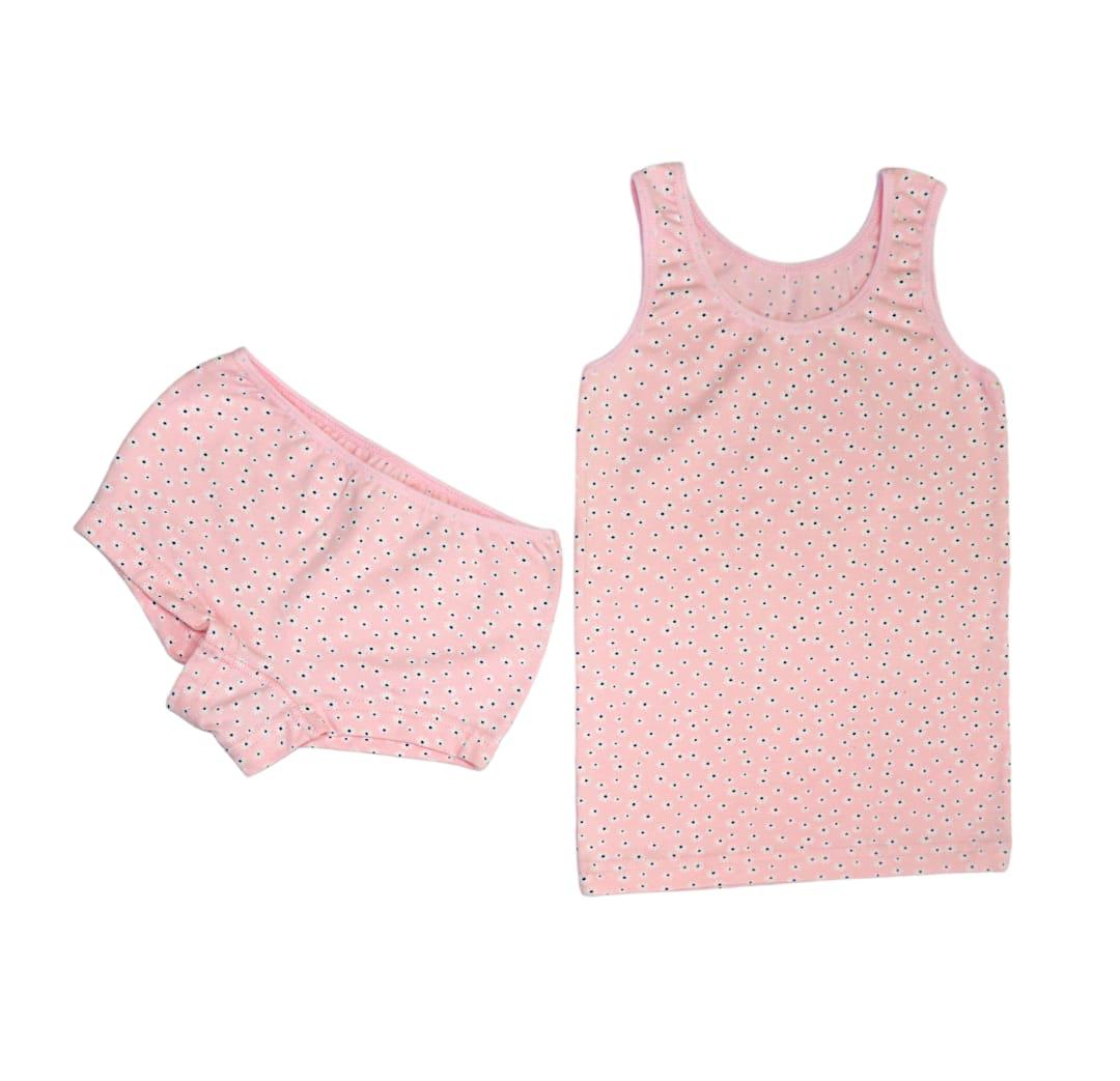Girls' Lycra Printed Strap Set